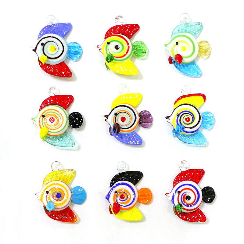 Marine Aquarium Orp - Colgante de vidrio de peces tropicales