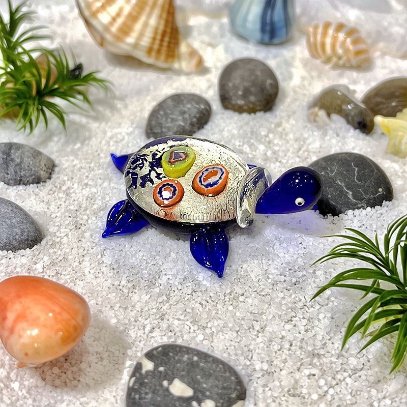 Marine Aquarium Orp - Figura de Tortuga de Vidrio Hecha