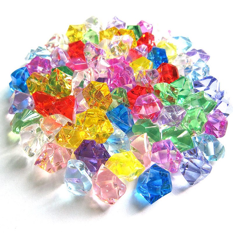 Marine Aquarium Cube - 100 Uds piedras acrílicas cubitos de