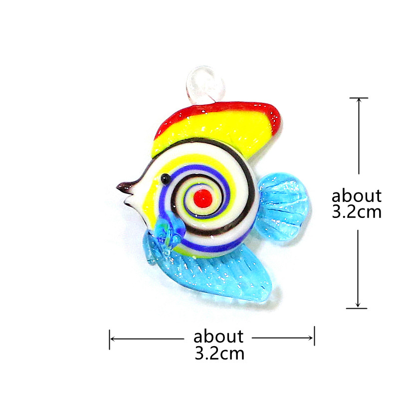Colgante de vidrio de peces tr - Marine Aquarium Orp reseña y precio