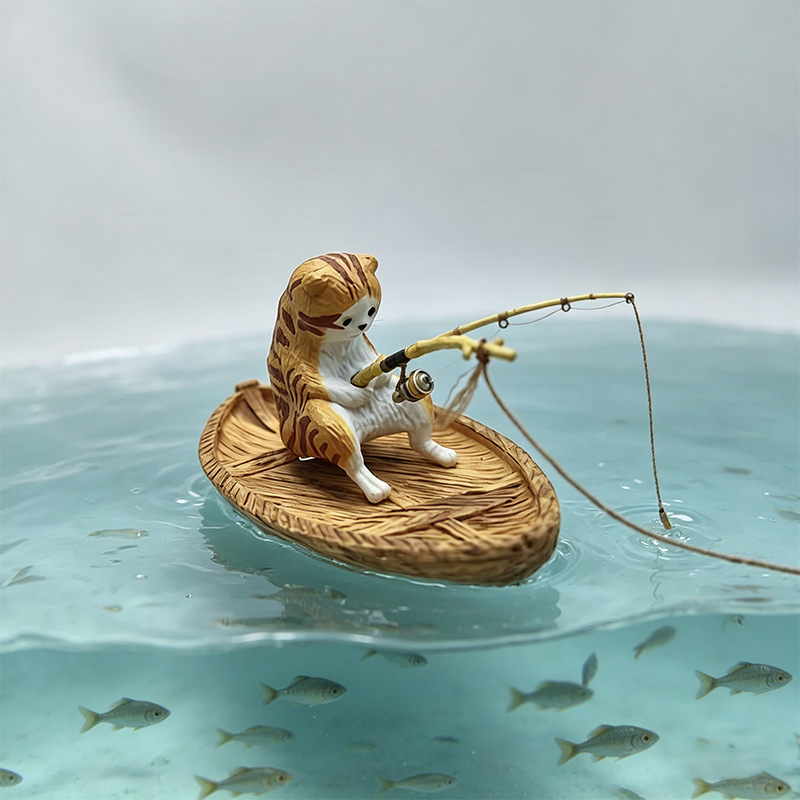 Adorno de Acuario con Gato Pes - Marine Aquarium Orp reseña y precio