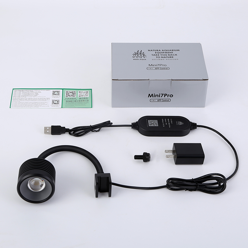 Week Aqua Mini7Pro-F IP68 Foco - Marine Aquarium Nano reseña y precio