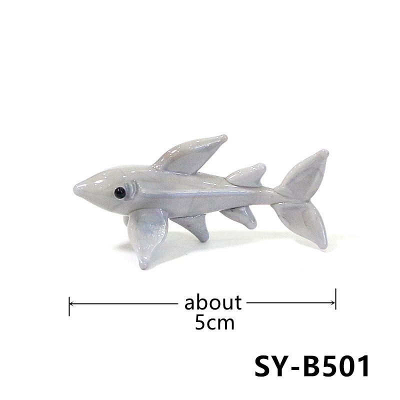 Figura de Tiburón de Vidrio He - Marine Aquarium Orp reseña y precio