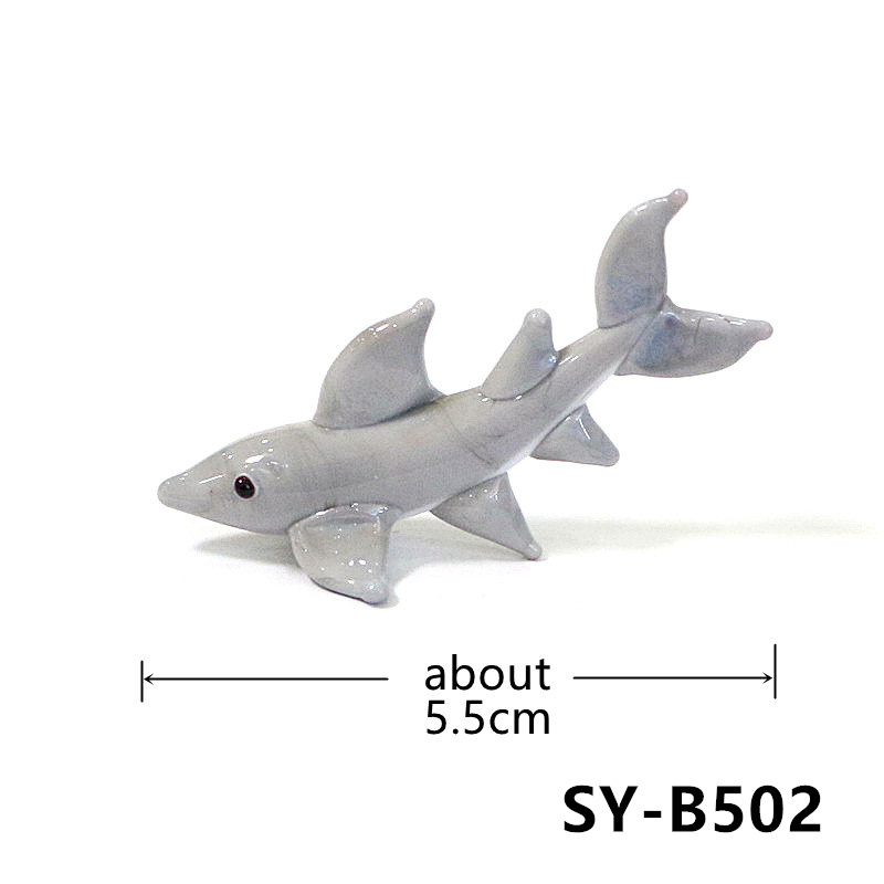 Figura de Tiburón de Vidrio He - Marine Aquarium Orp reseña y precio