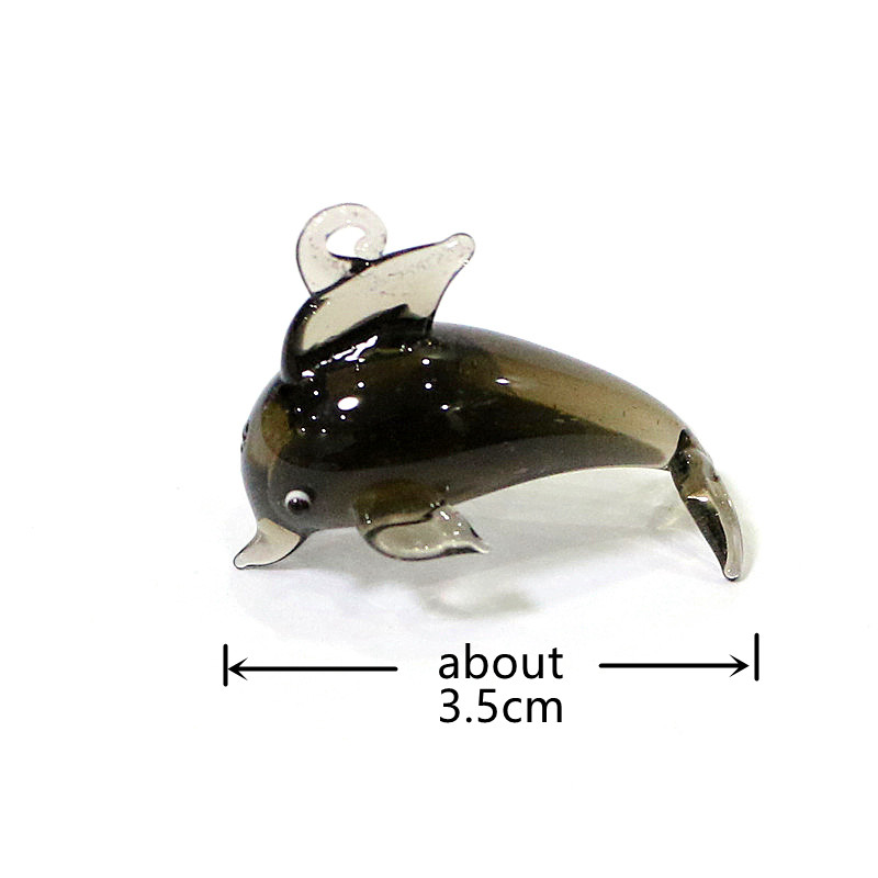 Cute Dolphin Charm Glass Colga - Marine Aquarium Orp reseña y precio