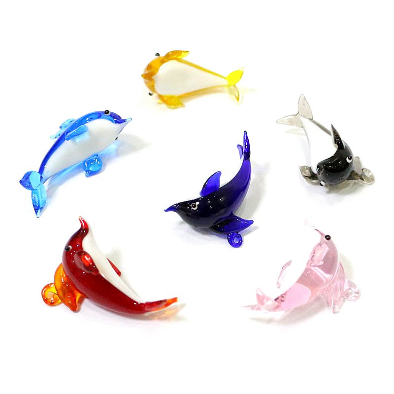 Cute Dolphin Charm Glass Colga - Marine Aquarium Orp reseña y precio