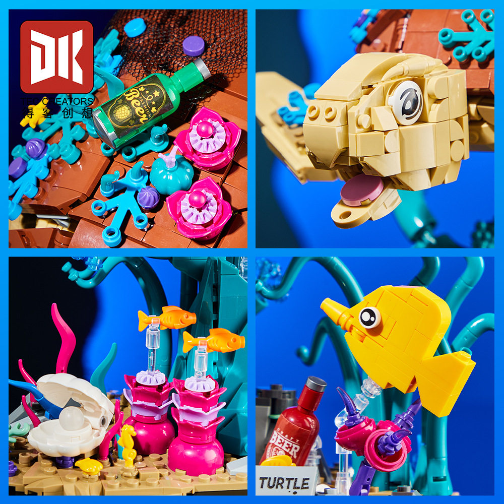 Juego de bloques de construcci - Marine Aquarium Cube reseña y precio