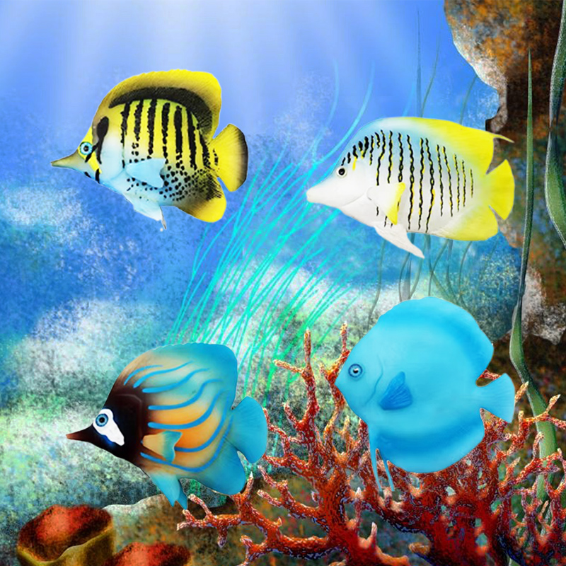 Pez luminoso de silicona simul - Marine Aquarium Orp reseña y precio