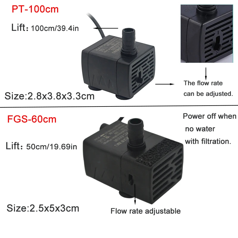 Bomba de Agua Sumergible USB p - Marine Aquarium Nano reseña y precio