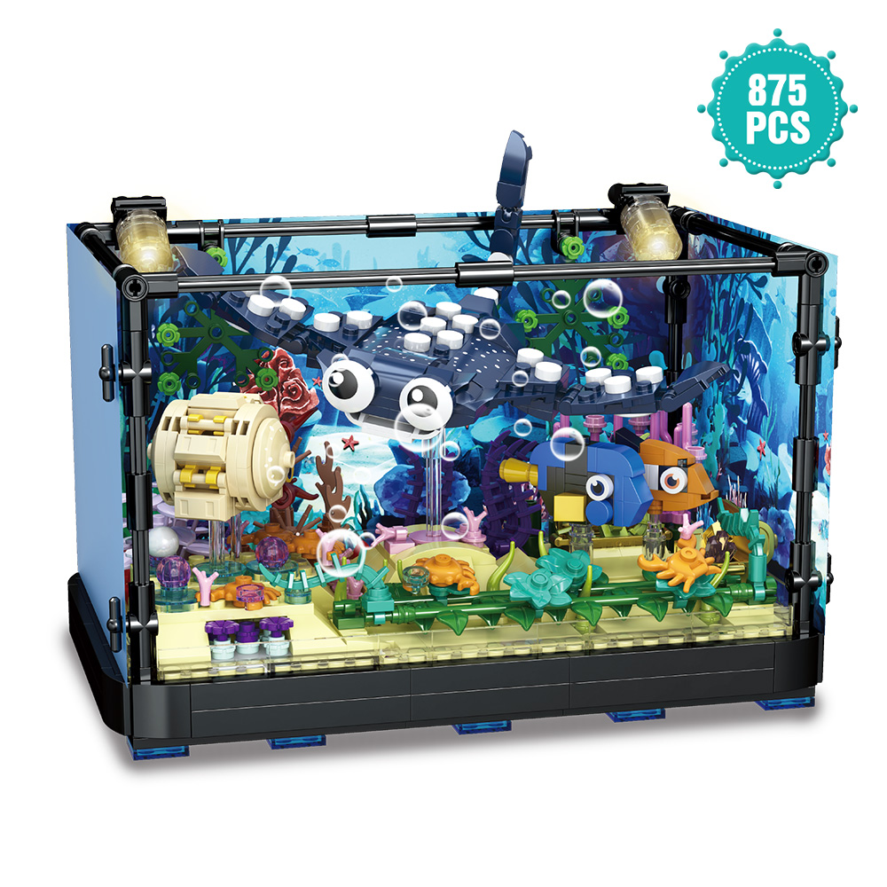 Juego de bloques para pecera c - Marine Aquarium Cube reseña y precio