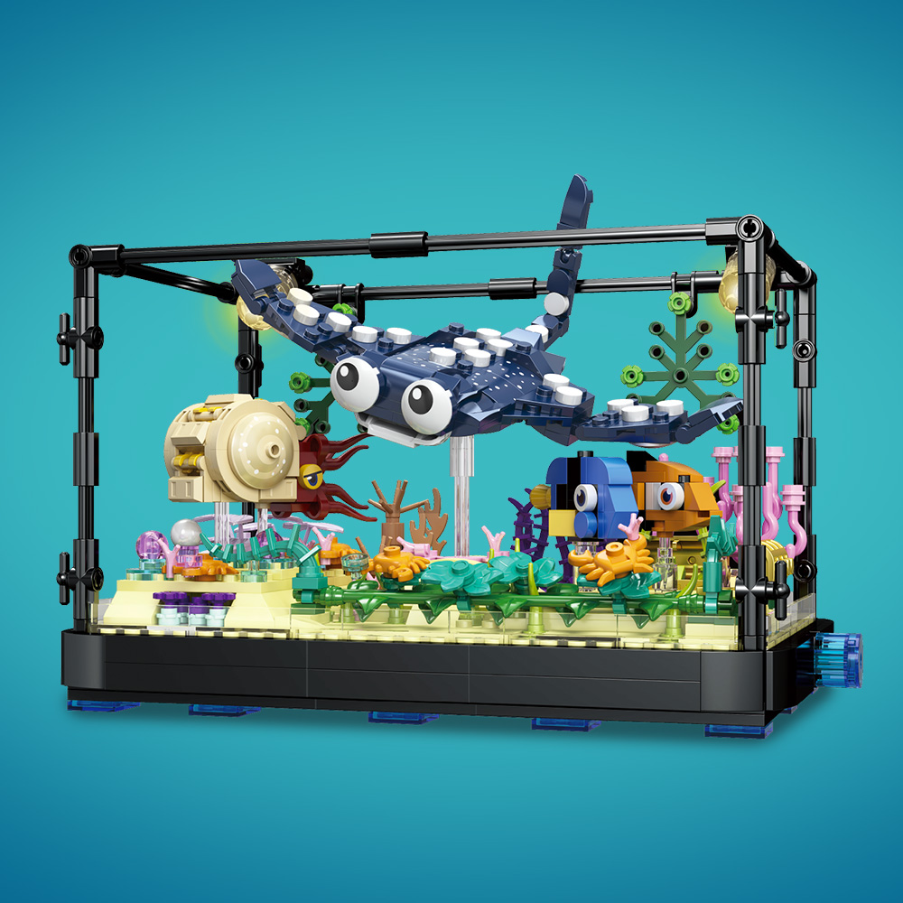Juego de bloques para pecera c - Marine Aquarium Cube reseña y precio