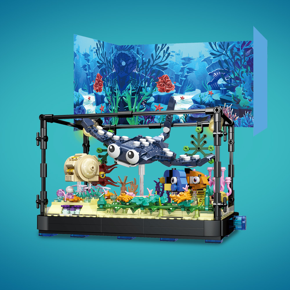 Juego de bloques para pecera c - Marine Aquarium Cube reseña y precio