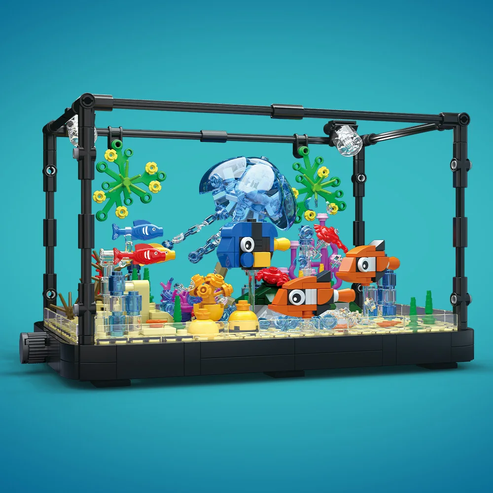 Juego de bloques de construcci - Marine Aquarium Cube reseña y precio