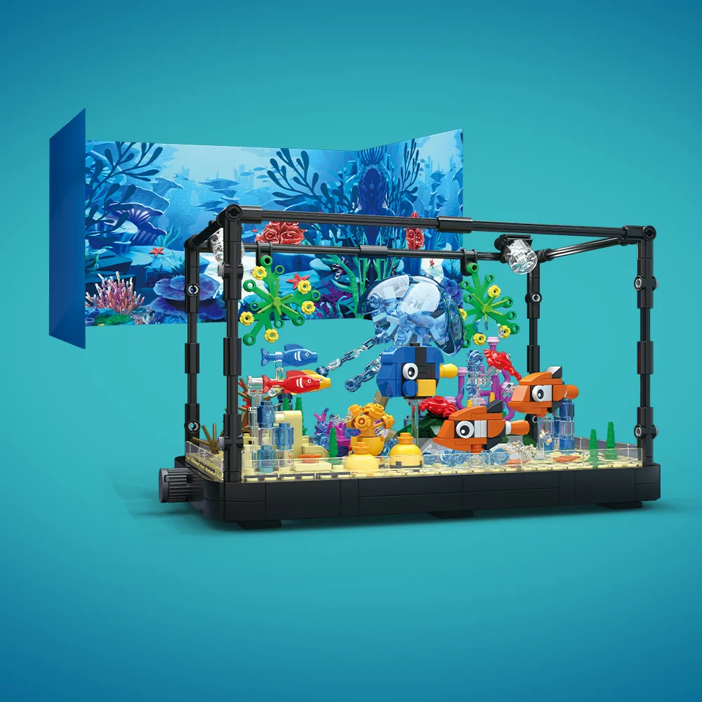 Juego de bloques de construcci - Marine Aquarium Cube reseña y precio